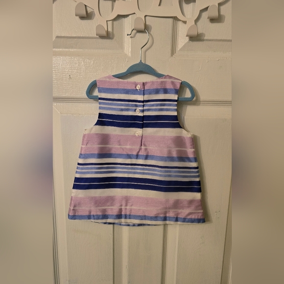 Toddler Girl's Janie and Jack Striped Bow Top Size 3 Years - Picture 2 of 3